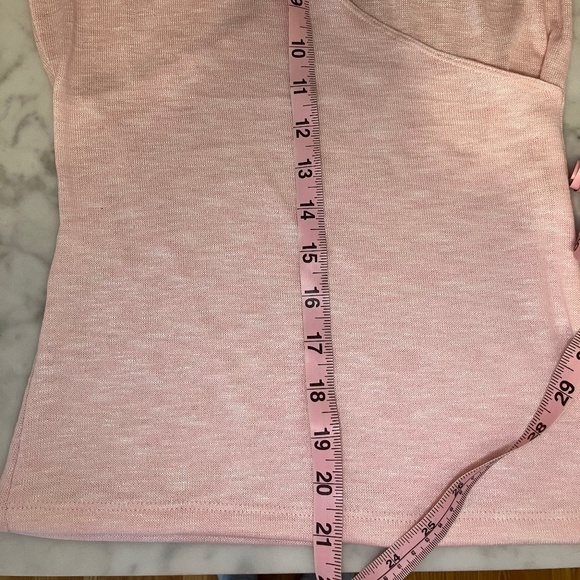 NWT Elementz Pink Long Sleeve Top/Mock Wrap Around - Picture 7 of 11